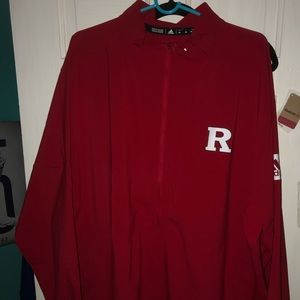 Rutgers Adidas LongSleeve Windbreaker